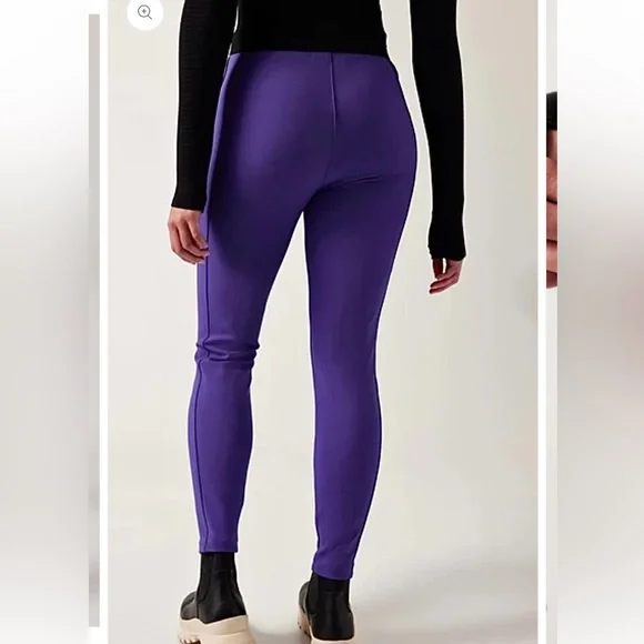 NWT Athleta Glacier Snow Skinny Pant, 8P, deep purple - Picture 3 of 10